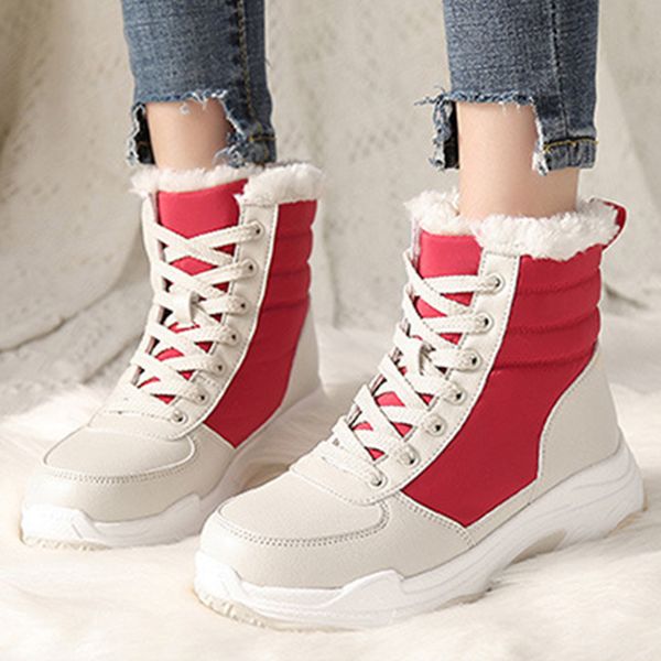 women boots non-slip waterproof ankle plus velvet snow boots women platform winter shoes with thick fur botas mujer sy562, Black
women boots non-slip waterproof ankle plus velvet snow boots women platform winter shoes with thick fur botas mujer sy562, Black