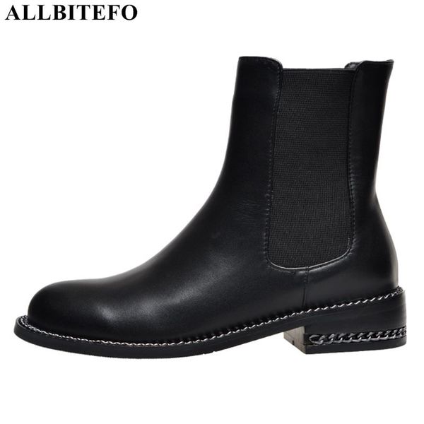 allbitefo fashion brand genuine leather thick heel ankle boots for women winter snow women boots leather size:34-42, Black
allbitefo fashion brand genuine leather thick heel ankle boots for women winter snow women boots leather size:34-42, Black