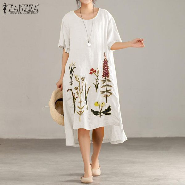 5xl high low vestido cotton linen dresses casual embroidery sundress zanzea summer women elegant short sleeve knee length dress, Black;gray
5xl high low vestido cotton linen dresses casual embroidery sundress zanzea summer women elegant short sleeve knee length dress, Black;gray