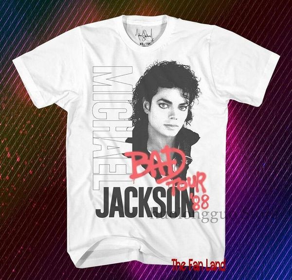 new michael jackson bad 1988 tour retro white vintage mens t-shirt 100% cotton men t shirt women tee
new michael jackson bad 1988 tour retro white vintage mens t-shirt 100% cotton men t shirt women tee
