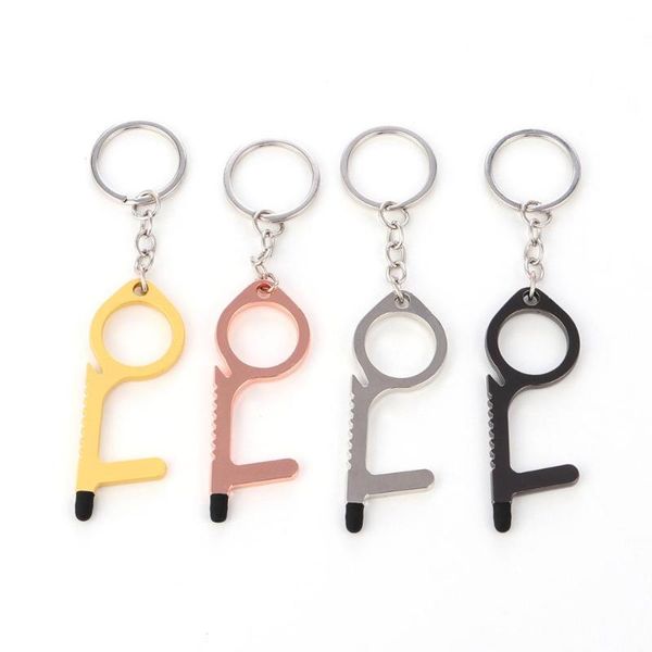 contactless safety door opener safety protection tool phone touch screen opener corkscrew keychain keeps you from dirty surfaces, Silver
contactless safety door opener safety protection tool phone touch screen opener corkscrew keychain keeps you from dirty surfaces, Silver