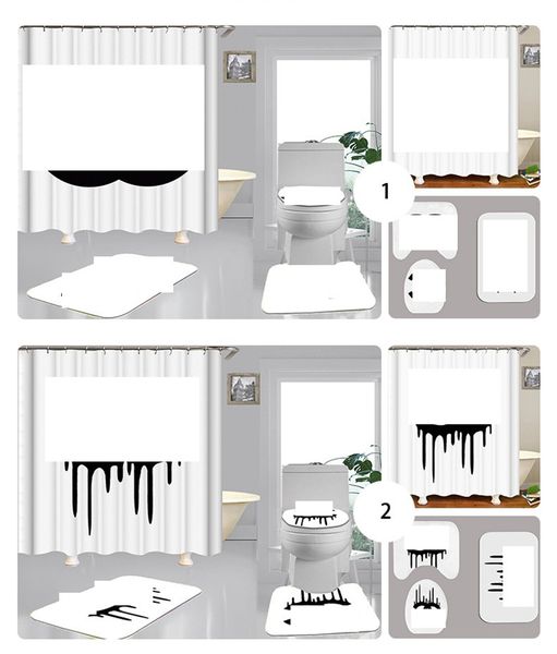 4pcs set shower curtains classic letter logo toilet seat covers non slip toilet mats fashion bathroom accessories
4pcs set shower curtains classic letter logo toilet seat covers non slip toilet mats fashion bathroom accessories