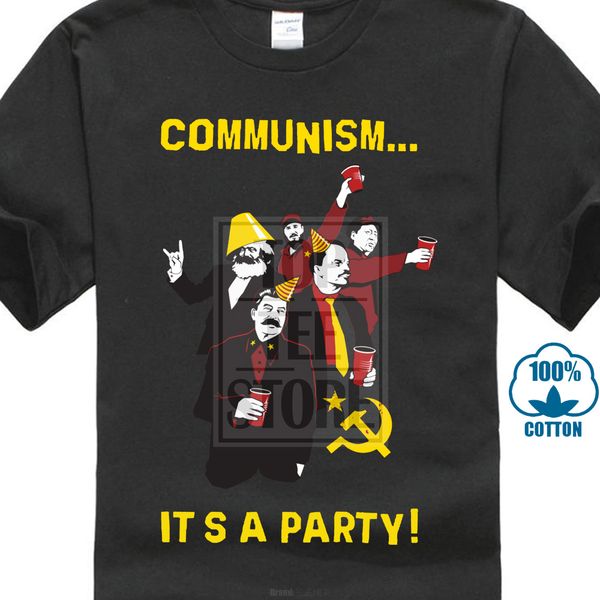 crew neck men's tee communism it's a party funny new mens novelty communist russian chinese t shirt 016247
crew neck men's tee communism it's a party funny new mens novelty communist russian chinese t shirt 016247