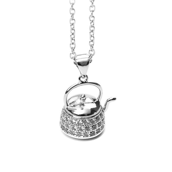 pendant necklaces doreenbeads stainless steel chain necklace silver color teapot clear cubic zirconia women jewelry gift 45cm long, 1 pc
pendant necklaces doreenbeads stainless steel chain necklace silver color teapot clear cubic zirconia women jewelry gift 45cm long, 1 pc