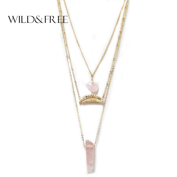 pendant necklaces women 3 layer necklace & gold leaf pink natural stone multilayer sweater chain collar jewelry gift, Silver
pendant necklaces women 3 layer necklace & gold leaf pink natural stone multilayer sweater chain collar jewelry gift, Silver
