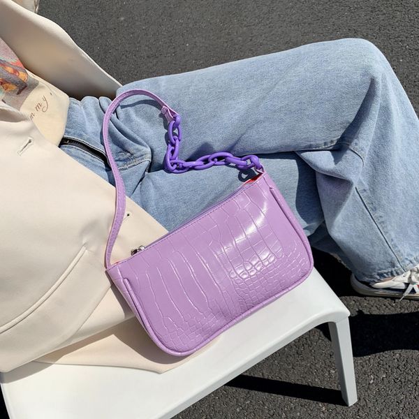 candy color chain design small pu leather shoulder bags for women 2020 crocodile pattern handbags female hand bag
candy color chain design small pu leather shoulder bags for women 2020 crocodile pattern handbags female hand bag