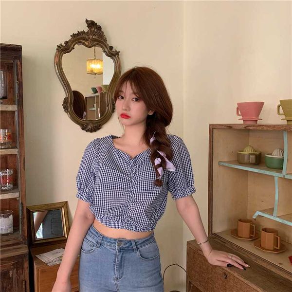 women's shirts ulzzang japanese kawaii ladies vintage check v-neck loose shirt female korean harajuku cute clothes for women, White
women's shirts ulzzang japanese kawaii ladies vintage check v-neck loose shirt female korean harajuku cute clothes for women, White