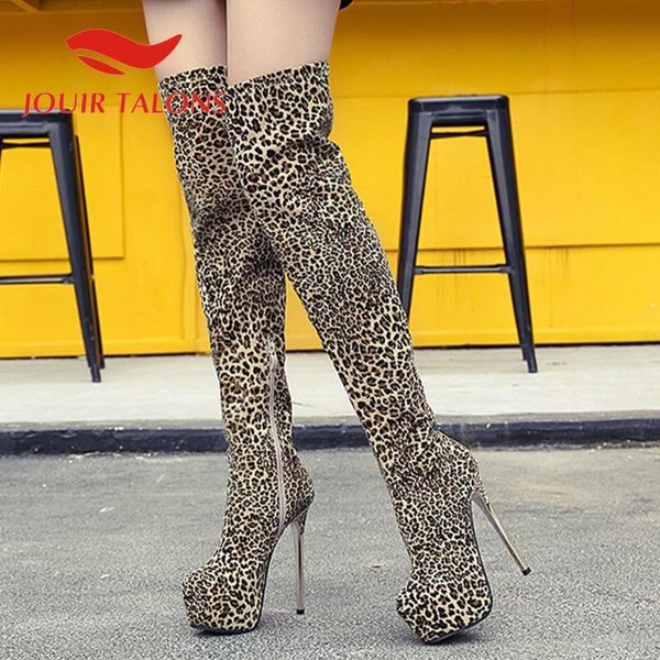jouir talons large size 34-40 leopard party thin high heels short plush autumn winter over-the-knee boots, Black
jouir talons large size 34-40 leopard party thin high heels short plush autumn winter over-the-knee boots, Black