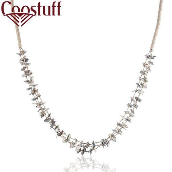 bohemia women jewelry long necklace choker handmade color coralline slices pendant collares mujer choker 2020 new suspension, Silver
bohemia women jewelry long necklace choker handmade color coralline slices pendant collares mujer choker 2020 new suspension, Silver