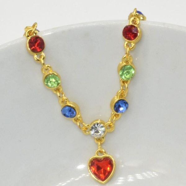 bangle 2 colors wholesale fashion jewelry gold plated women czech drill bracelet drip seven colorful heart pendant, Black
bangle 2 colors wholesale fashion jewelry gold plated women czech drill bracelet drip seven colorful heart pendant, Black