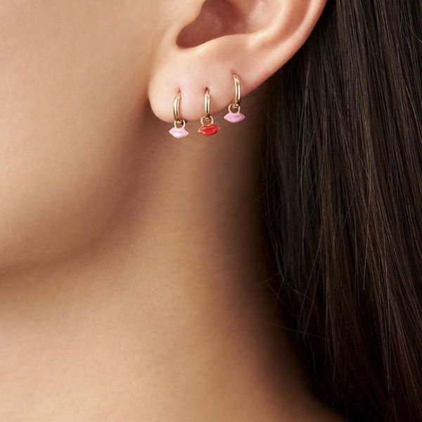 korean boho personality mini red lip circle earing for women ladies multi-color copper buckle pendant hoop earrings e702, Golden;silver
korean boho personality mini red lip circle earing for women ladies multi-color copper buckle pendant hoop earrings e702, Golden;silver