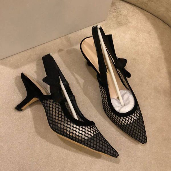 summer high-heeled sandals pointy fashion mesh small high-heeled sandals bowknot women's slim heel baotou versatile single shoes, Black
summer high-heeled sandals pointy fashion mesh small high-heeled sandals bowknot women's slim heel baotou versatile single shoes, Black