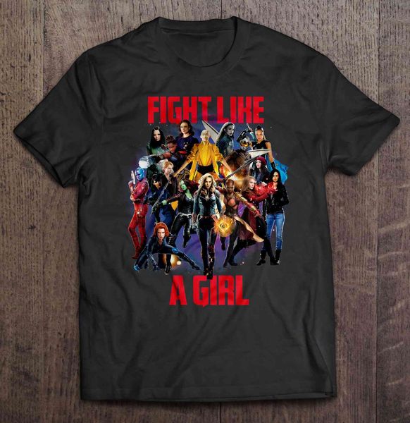 fight like a girl girl version t-shirts