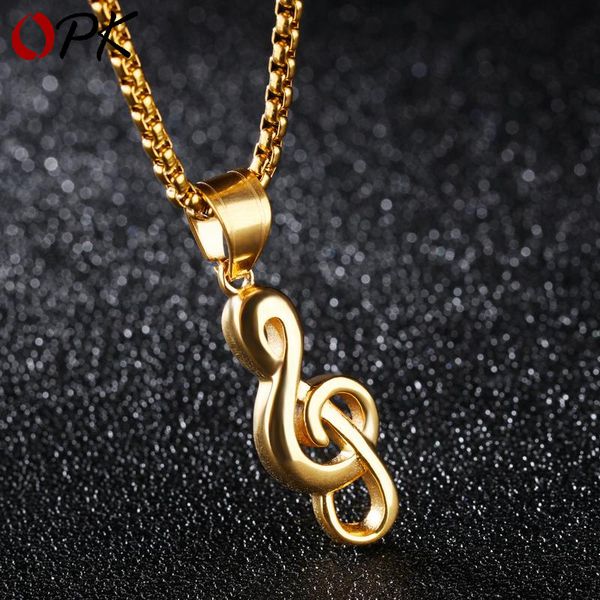opk japanese and korean creative music symbol necklace note pendant titanium steel men's necklace trendy men's accessories, Silver
opk japanese and korean creative music symbol necklace note pendant titanium steel men's necklace trendy men's accessories, Silver