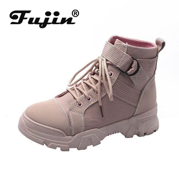 fujin canvas boots female 2020 new autumn buckle lace up british design female high lace boots women sneakers zapatos mujer, Black
fujin canvas boots female 2020 new autumn buckle lace up british design female high lace boots women sneakers zapatos mujer, Black