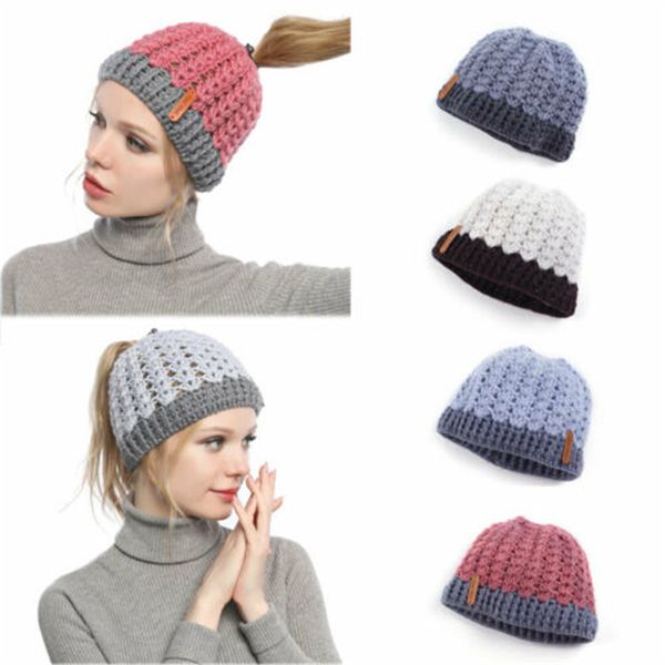 beanie/skull caps women winter beanie hat soft stretch high messy bun wool knitted warm holey stretchy ski cap, Blue;gray
beanie/skull caps women winter beanie hat soft stretch high messy bun wool knitted warm holey stretchy ski cap, Blue;gray