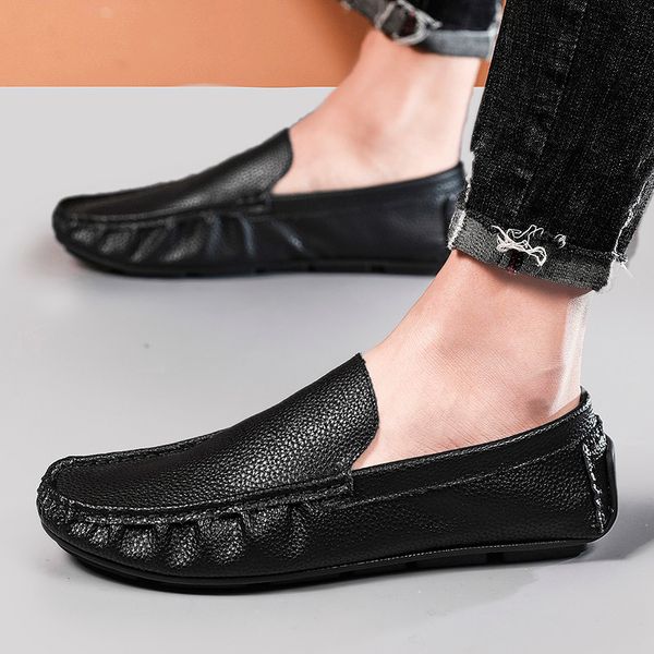 new arrival loafers fashion light driving shoes men casual genuine leather flats business bureau outdoor footwear, Black
new arrival loafers fashion light driving shoes men casual genuine leather flats business bureau outdoor footwear, Black