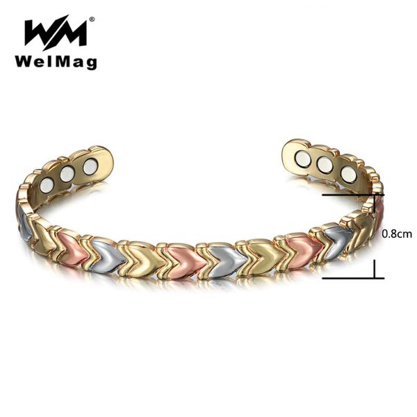 welmag copper magnetic therapy bracelets bangles for women 3 color charm health care bracelet femme adjustable dropship 2020, Black
welmag copper magnetic therapy bracelets bangles for women 3 color charm health care bracelet femme adjustable dropship 2020, Black