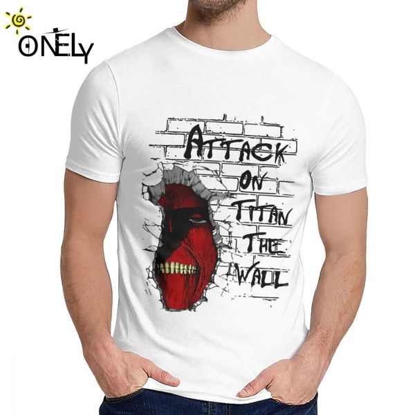 summer attack on titan t shirt for soft 100% pure cotton camiseta round neck