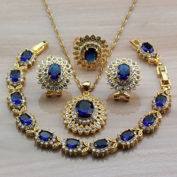 earrings & necklace african gold yellow wedding jewelry sets for women fashion costume blue cubic zirconia bracelet and ring bridal, Silver
earrings & necklace african gold yellow wedding jewelry sets for women fashion costume blue cubic zirconia bracelet and ring bridal, Silver