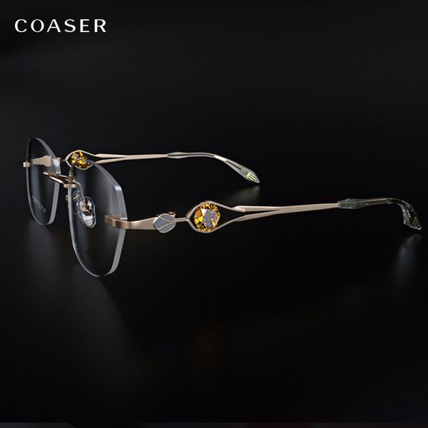 2020 rimless women optical glasses frame for super light diamond eyeglasses myopia prescription glasses lenses computer, Black
2020 rimless women optical glasses frame for super light diamond eyeglasses myopia prescription glasses lenses computer, Black