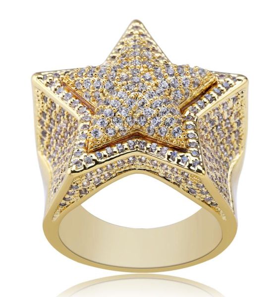 five point star cz rings puffed marine micro paved full bling iced out cubic zircon luxury fashion hiphop jewelry gift, Silver
five point star cz rings puffed marine micro paved full bling iced out cubic zircon luxury fashion hiphop jewelry gift, Silver