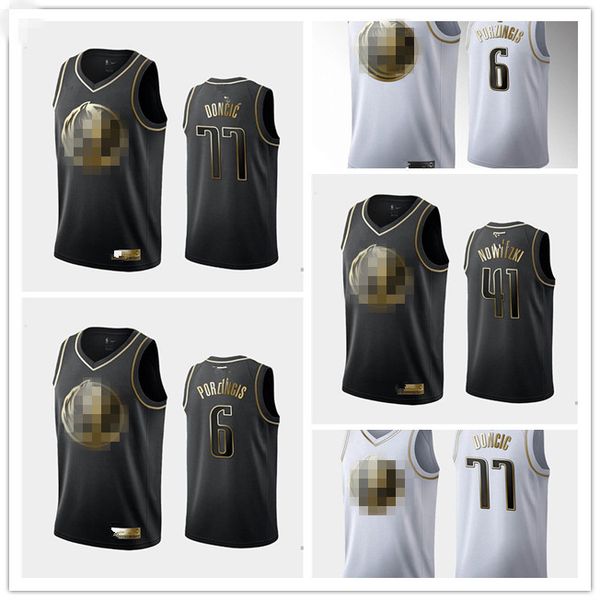2020 mavericks men 77 doncic kristaps 6 porzingis dirk 41 nowitzki black white golden edition basketball swingman jersey
2020 mavericks men 77 doncic kristaps 6 porzingis dirk 41 nowitzki black white golden edition basketball swingman jersey