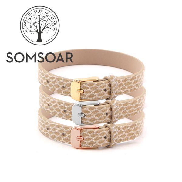 tennis somsoar jewelry genuine leather wrap bracelets fit story slide charms accessories 5pcs/lot, Golden;silver
tennis somsoar jewelry genuine leather wrap bracelets fit story slide charms accessories 5pcs/lot, Golden;silver