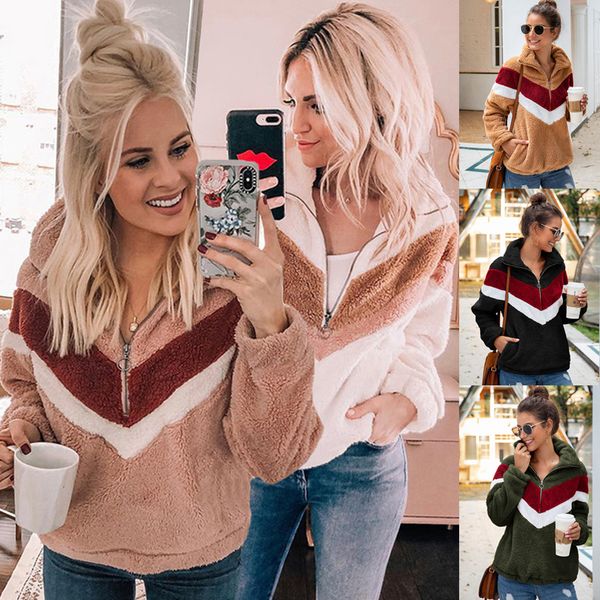 women's hoodies & sweatshirts women casual fleece sweatshirt patchwork zip faux fur oversized winter fluffy hoodie female plus size pul, Black
women's hoodies & sweatshirts women casual fleece sweatshirt patchwork zip faux fur oversized winter fluffy hoodie female plus size pul, Black