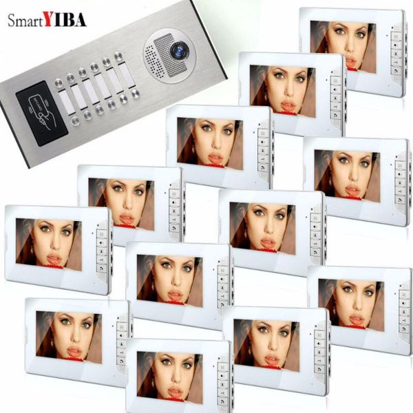 smartyiba 12 apartment video door phone intercom system 7" visual intercom for apartments video doorbell doorphone interphone
smartyiba 12 apartment video door phone intercom system 7" visual intercom for apartments video doorbell doorphone interphone