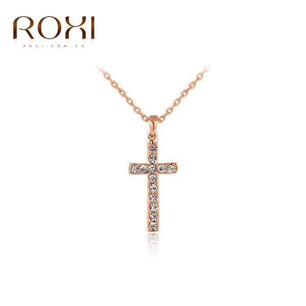 pendant necklaces roxi cross attractive ladies design with zircon rose gold plated necklace fahsion jewelry women, Silver
pendant necklaces roxi cross attractive ladies design with zircon rose gold plated necklace fahsion jewelry women, Silver