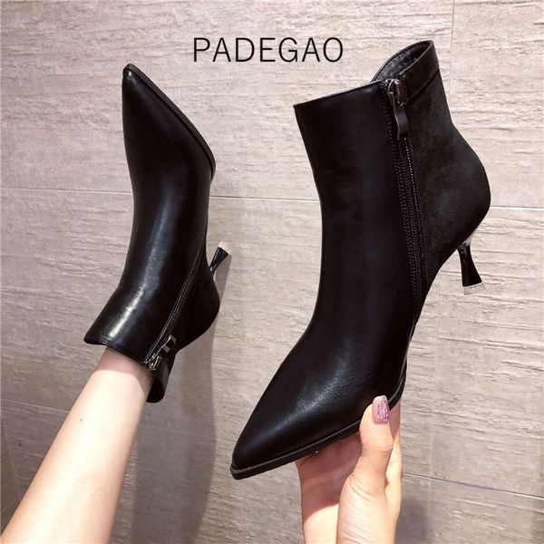 women boots 2020 autumn black offical elegant zipper high-heeled boots casual women riding
women boots 2020 autumn black offical elegant zipper high-heeled boots casual women riding