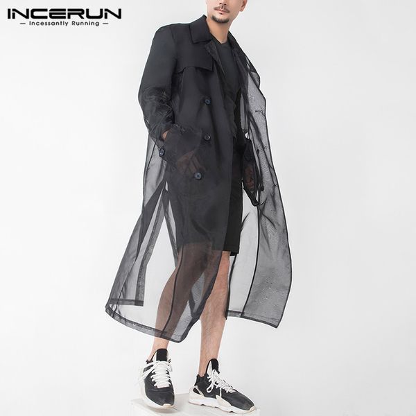 fashion double breasted outerwear thin see through streetwear coats incerun mens mesh trench long sleeve lapel long jackets 5xl, Tan;black
fashion double breasted outerwear thin see through streetwear coats incerun mens mesh trench long sleeve lapel long jackets 5xl, Tan;black