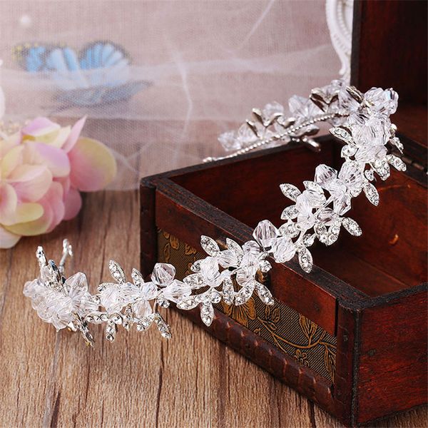 hair clips & barrettes handmade clear crystal leaf bridal tiara headbands bride crown for women ornaments wedding jewelry accessories, Golden;silver
hair clips & barrettes handmade clear crystal leaf bridal tiara headbands bride crown for women ornaments wedding jewelry accessories, Golden;silver