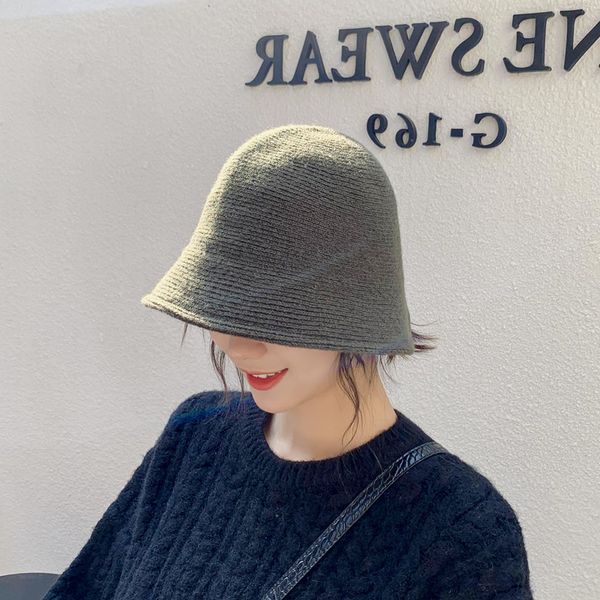 wool hat female autumn and winter korean style tide wild fisherman hat winter retro knitted woolen bowl bucket, Blue;gray
wool hat female autumn and winter korean style tide wild fisherman hat winter retro knitted woolen bowl bucket, Blue;gray