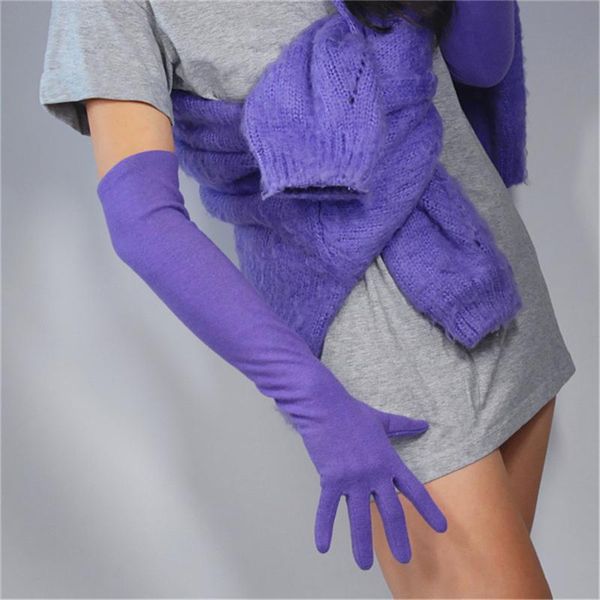 women elegant cashmere gloves long section 50cm elbow elastic wool woolen woolen lavender light purple 5-yr07, Blue;gray
women elegant cashmere gloves long section 50cm elbow elastic wool woolen woolen lavender light purple 5-yr07, Blue;gray