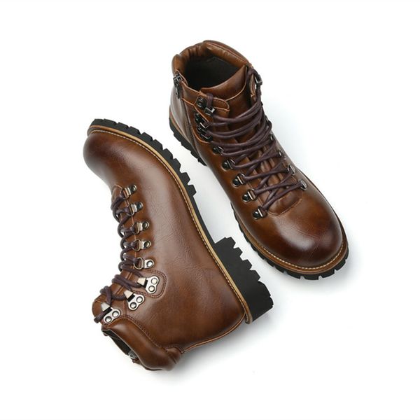 japanese style mens casual ankle boots natural leather tooling shoes lace up platform cowboy boot outdoor ankle botas zapatos, Black
japanese style mens casual ankle boots natural leather tooling shoes lace up platform cowboy boot outdoor ankle botas zapatos, Black