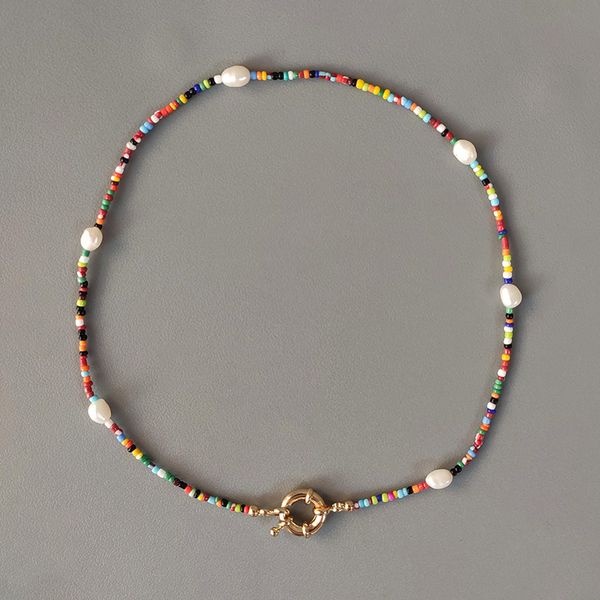 chokers fashion colorful beaded necklace color ethnic style neck accessories natural pearl decoration handmade choker colliers femme, Golden;silver
chokers fashion colorful beaded necklace color ethnic style neck accessories natural pearl decoration handmade choker colliers femme, Golden;silver