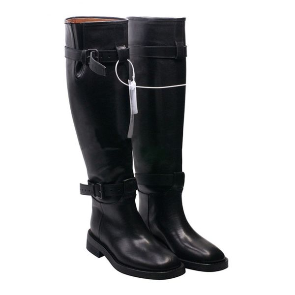 flats buckle women knee high boots zipper lady motorcycle boots round toe long female women cow leather botas mujer 2020, Black
flats buckle women knee high boots zipper lady motorcycle boots round toe long female women cow leather botas mujer 2020, Black