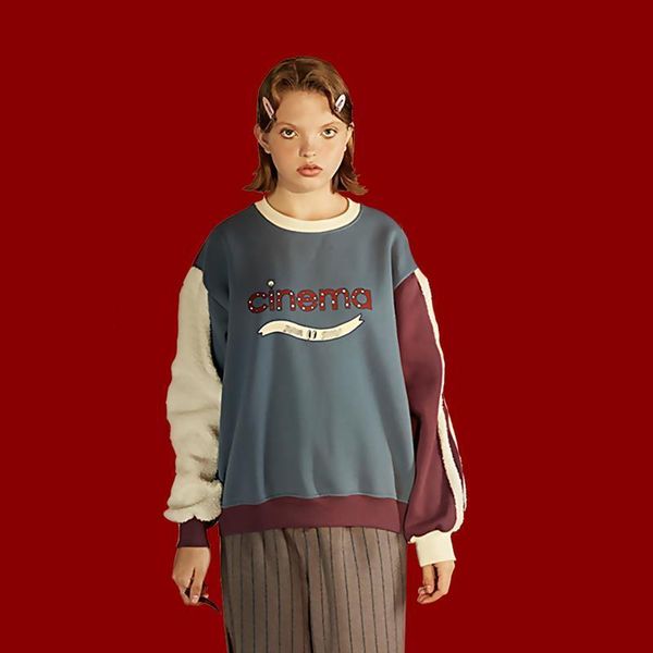 new spring casual women warm sweatshirts velvet liner letters printed patchwork female loose pullover hoodies winter jumper, Black
new spring casual women warm sweatshirts velvet liner letters printed patchwork female loose pullover hoodies winter jumper, Black