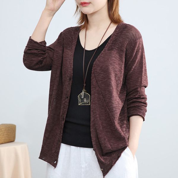 women's jackets korean casual simple cotton and linen short sweater cardigan women long sleeve 2021 shirt jacket spring summer r212, Black;brown
women's jackets korean casual simple cotton and linen short sweater cardigan women long sleeve 2021 shirt jacket spring summer r212, Black;brown
