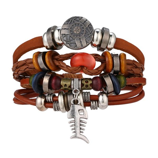charm bracelets fashion leaf feather leather bracelet men vintage handmade braided multilayer rope wrap & bangles male gift, Golden;silver
charm bracelets fashion leaf feather leather bracelet men vintage handmade braided multilayer rope wrap & bangles male gift, Golden;silver