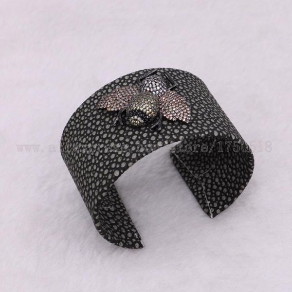 bangle 3 pieces big bracelet with cubic zircon bugs beads mix color gems jewelry 2929, Black
bangle 3 pieces big bracelet with cubic zircon bugs beads mix color gems jewelry 2929, Black