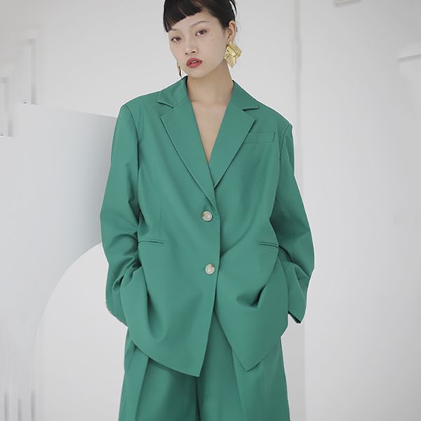 seebeautiful new fashion 2020 spring summer original notched neck long sleeve single breasted loose coat single suit female w463, White;black
seebeautiful new fashion 2020 spring summer original notched neck long sleeve single breasted loose coat single suit female w463, White;black