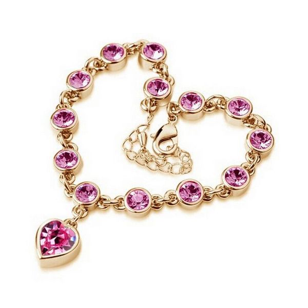 2020 new crystal gold color women female chic heart drop wrist chain bangle bracelets wedding party gift wholesale, Black
2020 new crystal gold color women female chic heart drop wrist chain bangle bracelets wedding party gift wholesale, Black
