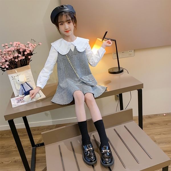 girls 2020 new autumn korean style fashionable medium and large little girl plaid long sleeve princess princess dress children'schildre, Black;gray
girls 2020 new autumn korean style fashionable medium and large little girl plaid long sleeve princess princess dress children'schildre, Black;gray