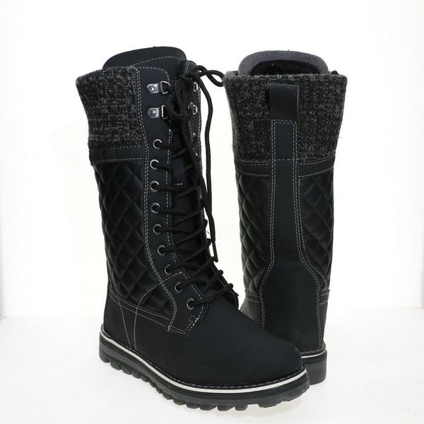 women big size boots winter snow boots dark colour warm fur insole non-slip outsole zipper upper lace style ing, Black
women big size boots winter snow boots dark colour warm fur insole non-slip outsole zipper upper lace style ing, Black