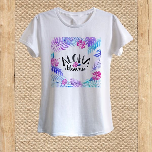 aloha hawaii print pink flowers purple leaves tÂ-shirt 100% cotton women printing apparel tee shirt
aloha hawaii print pink flowers purple leaves tÂ-shirt 100% cotton women printing apparel tee shirt