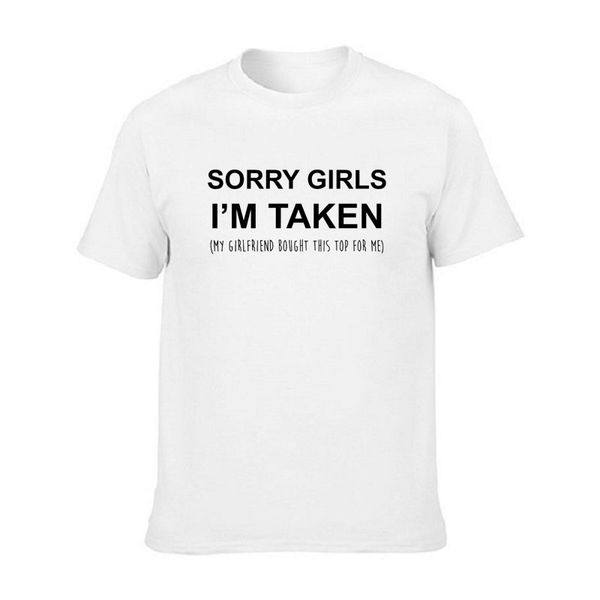 funny summer sorry girls i'm taken t-shirt mens short sleeves hip hop printed t shirts plus size tees valentines day
funny summer sorry girls i'm taken t-shirt mens short sleeves hip hop printed t shirts plus size tees valentines day
