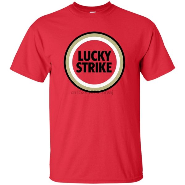 lucky strike cigarettes tobacco smoker g200 ultra cotton t-shirt